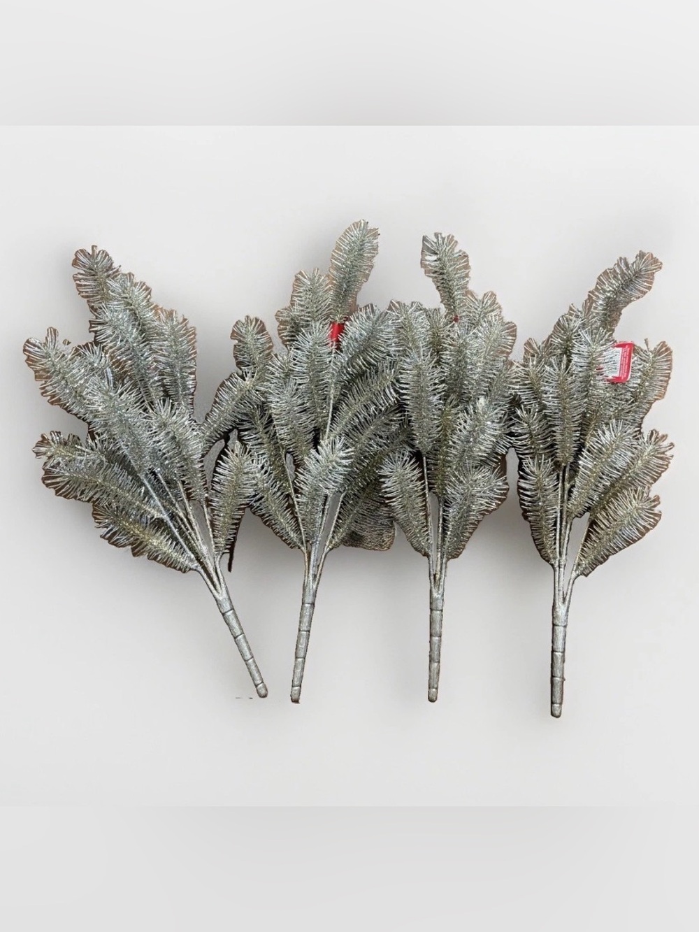 NWT 4 Ashland Christmas Deluxe Champagne Pine Glitter Floral Picks 18” Decor